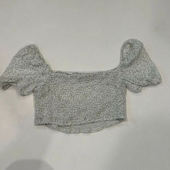 Arizona Jean Company Tops - Arizona Jean Co. Smocked Floral Crop Top Puff Sleeve Women’s XL